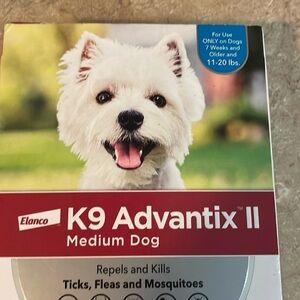K9 Advantix II Medium Dog 3 doses